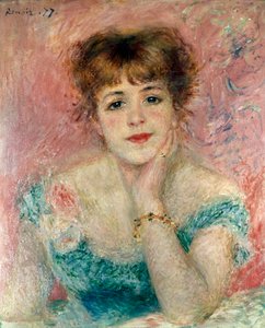 Portrait of the Actress Jeanne Samary, 1877 by Pierre Auguste Renoir