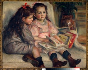 Portraits of children (the children of Martial Caillebotte) by Pierre Auguste Renoir