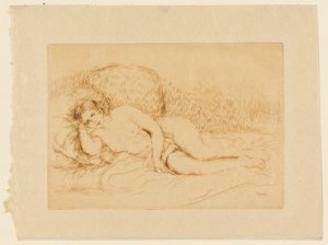 Reclining Nude by Pierre Auguste Renoir
