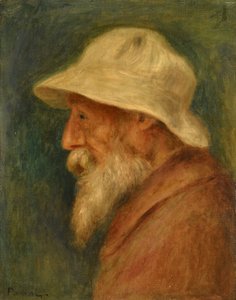 Self-Portrait with White Hat by Pierre Auguste Renoir