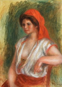 The Beautiful Sicilian by Pierre Auguste Renoir