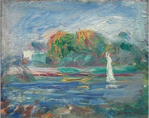 The Blue River by Pierre Auguste Renoir