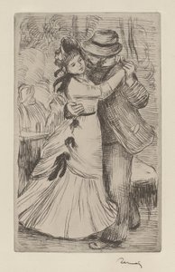 The Country Dance by Pierre Auguste Renoir