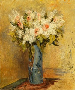 Vase of Lilies and Roses by Pierre Auguste Renoir
