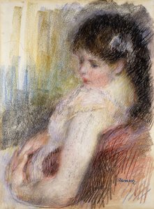 Woman Sitting by Pierre Auguste Renoir