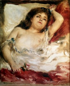 Woman stretches: the rose. Painting by Pierre Auguste Renoir by Pierre Auguste Renoir