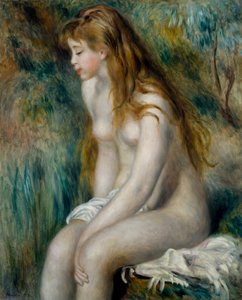 Young Girl Bathing