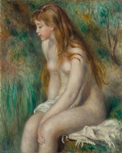 Young Girl Bathing