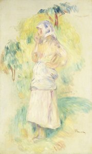 Young Peasant Eating an Apple