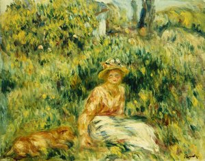 Young Woman in a Garden, c.1916
