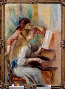 Young girls at the piano Preparatory study (1892) by Pierre Auguste Renoir