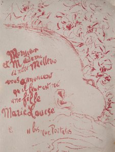 Announcement of a birth