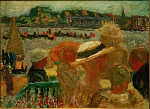 View from Uhlenhorster Ferry House to the Outer Alster with St. Johannis by Pierre Bonnard