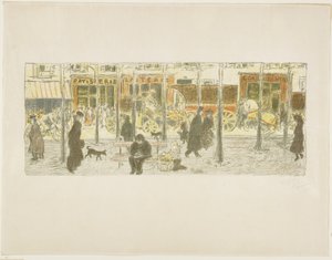 Boulevard by Pierre Bonnard
