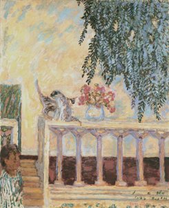 Cats on the Railing by Pierre Bonnard