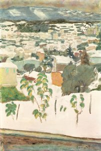 Le Cannet in the Snow, c.1927 by Pierre Bonnard