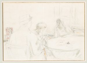 The Wounded Man in His Family by Pierre Bonnard