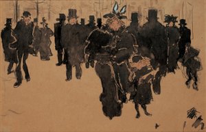 The Boulevard, c.1890 by Pierre Bonnard