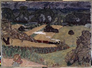 Landscape with Freight Train by Pierre Bonnard