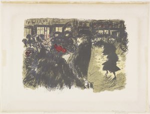 Square at Night by Pierre Bonnard