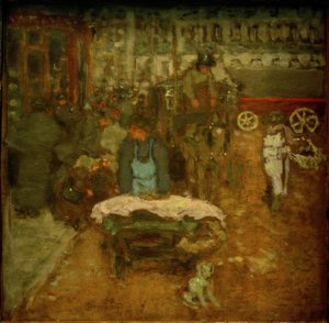 On the Boulevard by Pierre Bonnard
