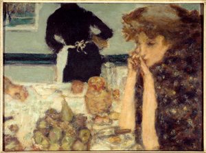 The Breakfast of Misia Portrait of Misia Sert, pianist and muse of many artists by Pierre Bonnard