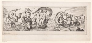Sea Goddesses with Galatea in the Center, Pulled on a Vessel by Pierre Brebiette