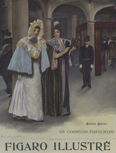 A Subscription Day at the Comedie-Francaise (Cover of Le Figaro Illustre, June 1897)
