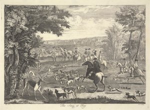 The Stag at Bay by Pierre Charles Canot