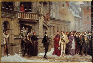 Meeting Between Henry III King of France and Henry I of Lorraine, Duke of Guise by Pierre Charles Comte