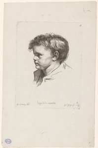 Head of a Young Child, Turned to the Left, Heads of Various Figures