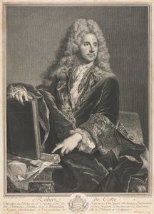 Portrait of Robert de Cotte by Pierre Drevet