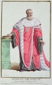 Achille de Harlay from Receuil des Estampes, Representant les Rangs et les Dignites, suivant le Costume de toutes les Nations existantes, published 1780 by Pierre Duflos