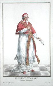 Lorenzo Ganganelli (1705-74) Pope Clement XIV (1769-74) from Recuil des Estampes, representing the Ranks and Dignities, following the Costume of all existing Nations, published 1780