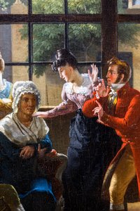 The Cancans at the Doorwoman by Pierre Duval Le Camus