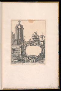 Cartouche Surrounded by Fountains