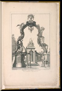 Cartouche and Fountain