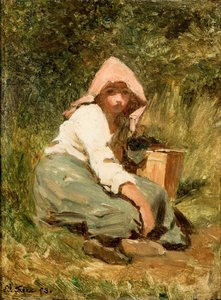 A Girl by Pierre Edouard Frere