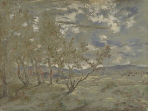 Landscape by Pierre Etienne Theodore Rousseau