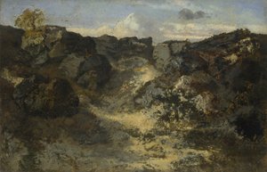 Rocky Landscape, c. 1840 by Pierre Etienne Theodore Rousseau
