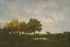 The Pond by Pierre Etienne Theodore Rousseau