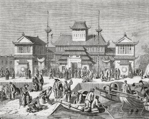 Shanghai Customs House, China by Pierre Eugene Grandsire