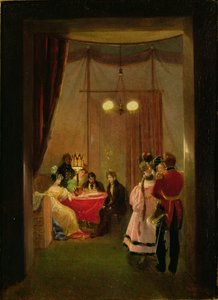 The Salon of Hortense de Beauharnais in Rome by Pierre Felix Cottrau
