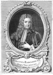 John Radcliffe, English physician by Pierre Fourdrinier