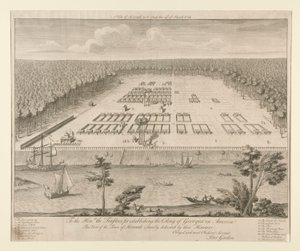 View of Savannah by Pierre Fourdrinier