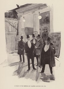 In front of the Theatre des Varietes, between the acts by Pierre Georges Jeanniot