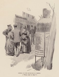 Sunday, on the Boulevard du Temple by Pierre Georges Jeanniot