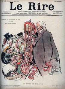 The toast by Otto Von Bismarck - drawing for 