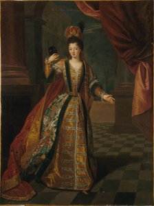 Presumed Portrait of Mademoiselle de Nantes (Louise-Françoise de Bourbon, 1673-1743), in Ball Costume by Pierre Gobert