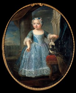 Portrait of Louise Marie of France, third daughter of Louis XV by Pierre Gobert